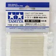 Maquetas: TAMIYA - CRAFT COTTON TRIANGULAR EXTRA SMALL 50 PCS 87105. Lote 362393055