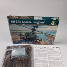Maquetas: MAQUETA AH-64D APACHE LONGBOW ITALIERI 1:72. Lote 363736230