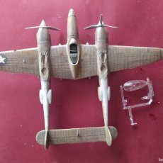 Maquetas: LOCKHEED P-38 LIGHTNING.REVELL. ESCALA 1/72. INCOMPLETO. Lote 364280901