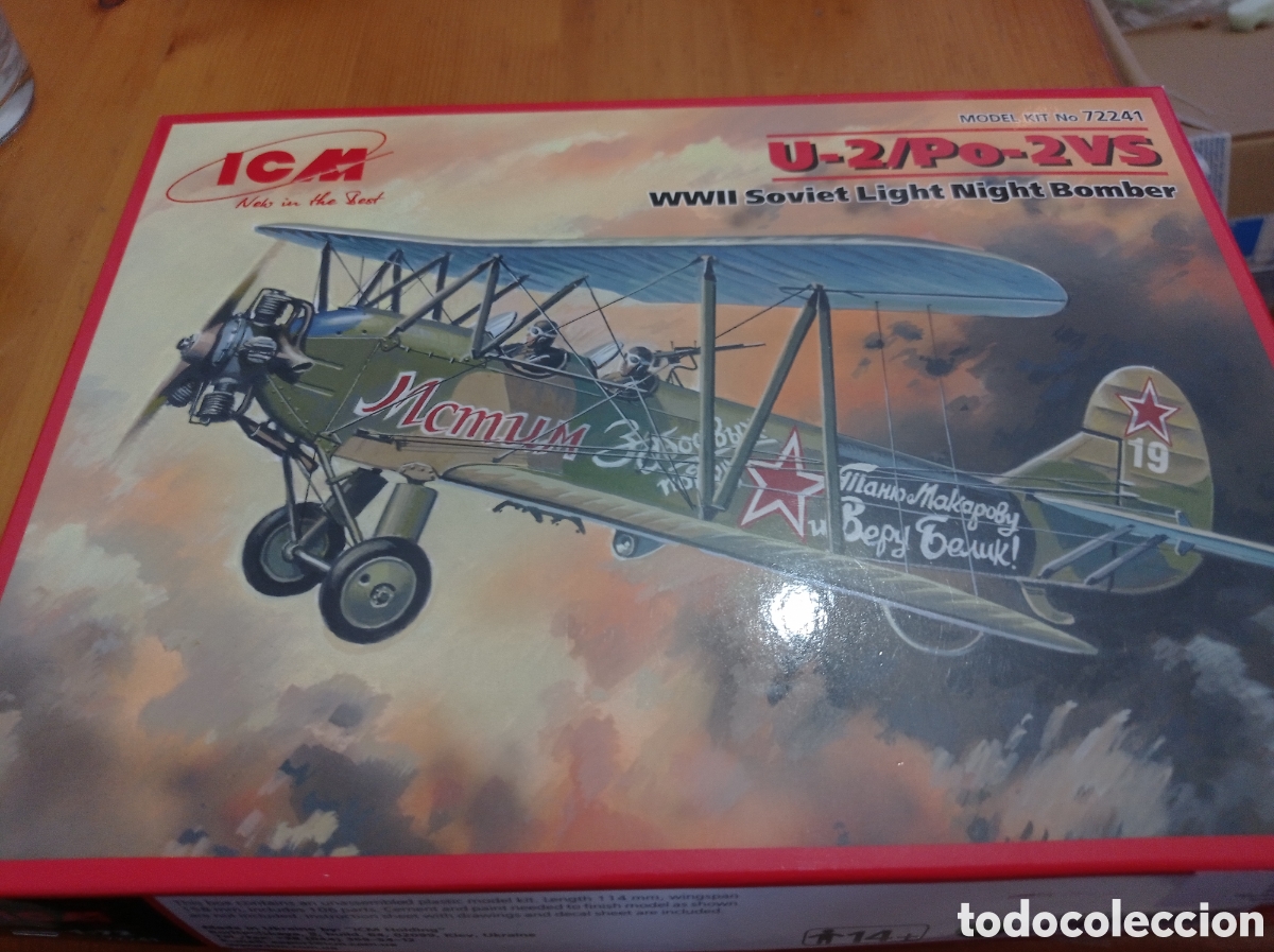 Maquetas: ICM - U-2/PO-2VS WWII SOVIET LIGHT MIGHT BOMBER 1/72. 72241 - Foto 1