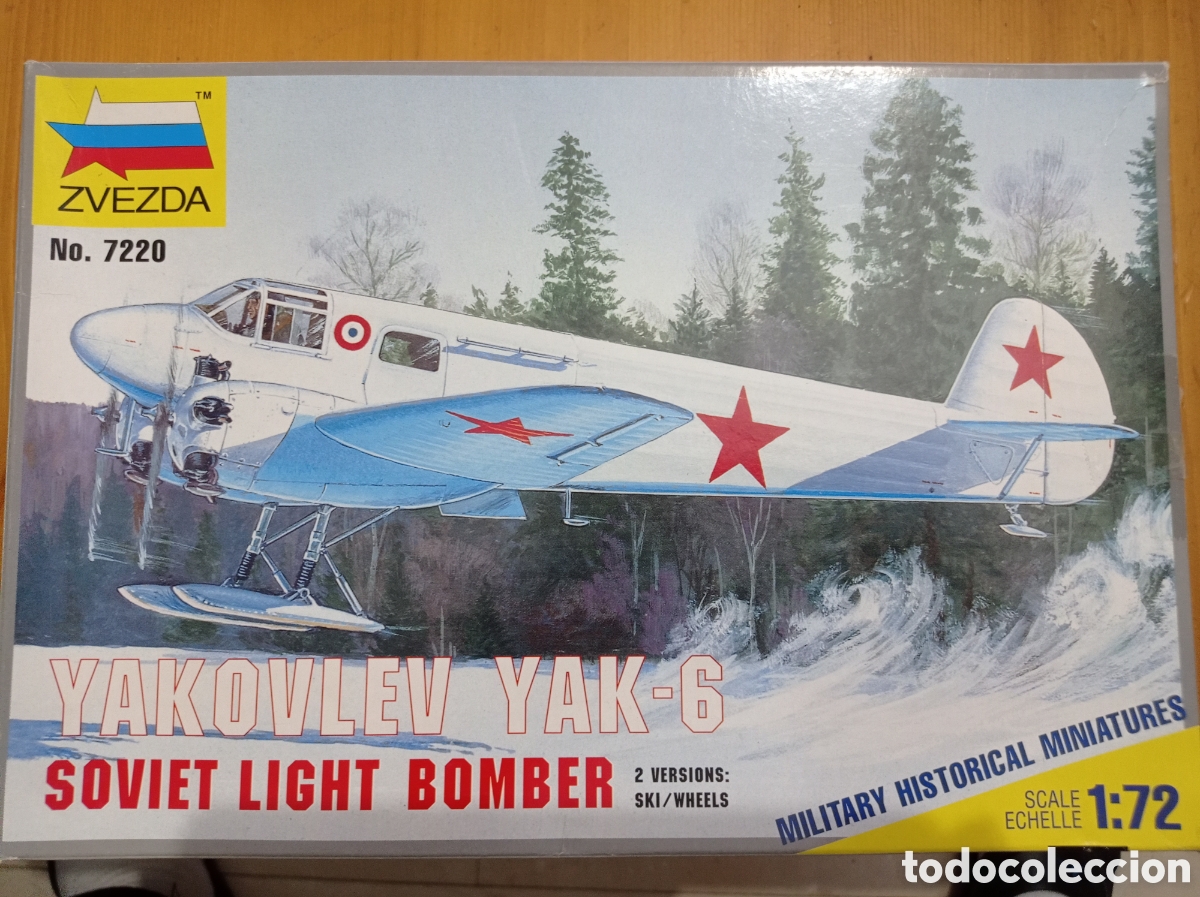 Maquetas: ZVEZDA - YAKOVLEV YAK-6 SOVIET LIGHT BOMBER. 1/72. 7220 - Foto 1
