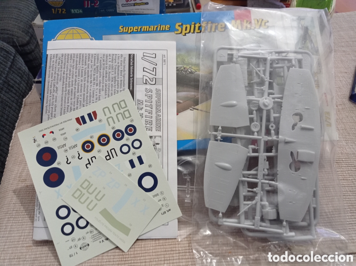 Maquetas: SMER - SUPERMARINE SPITFIRE MK VC. 1/72. 0871 - Foto 2