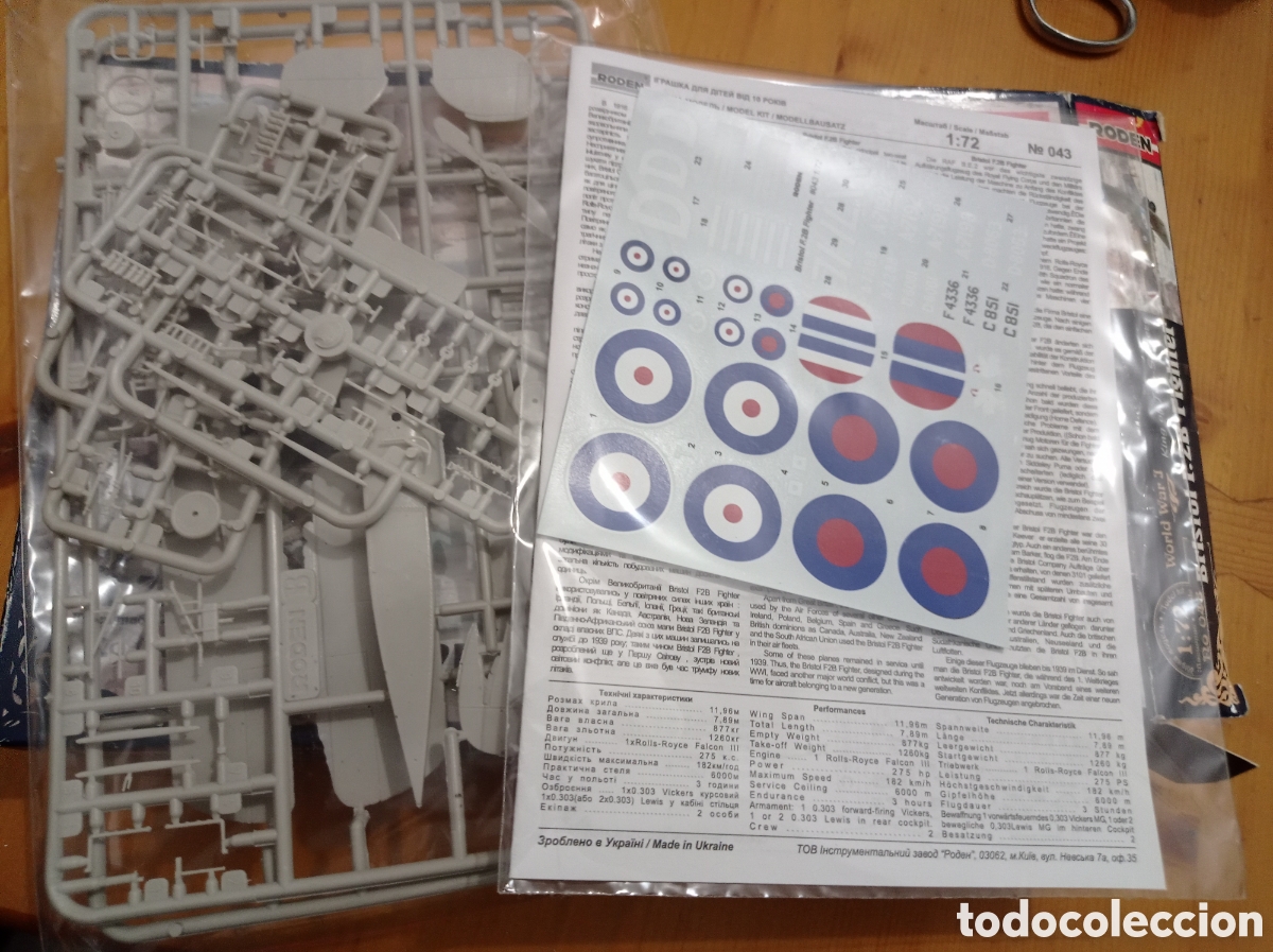 Maquetas: RODEN - BRISTOL F.2B FIGHTER. 1/72. 043 - Foto 2