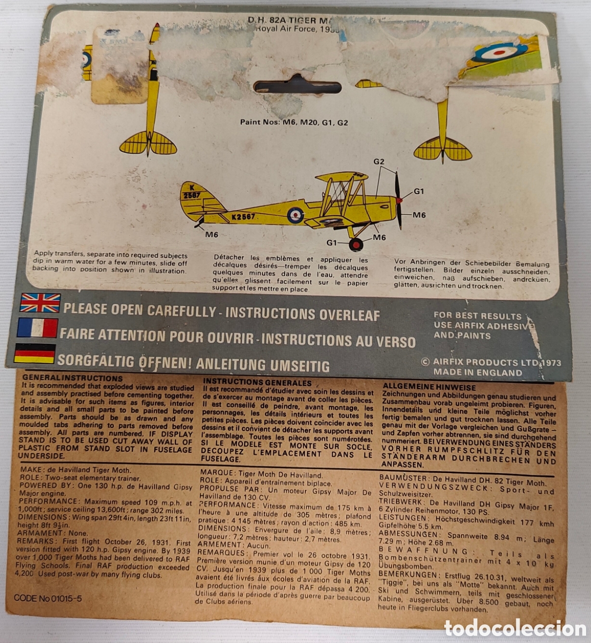 Maquetas: Tiger Moth airfix 1/72 a&ntilde;o 1973 - Foto 2