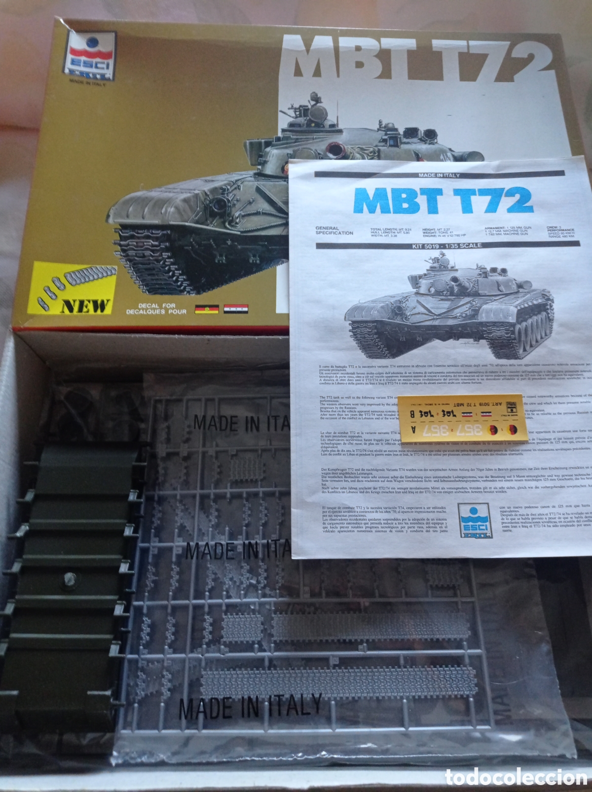 Maquetas: ESCI - MBT T72. 1/35. 5019 - Foto 2