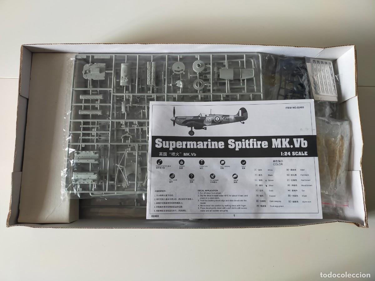 Maquetas: TRUMPETER. Escala 1/24 - SUPERMARINE SPITFIRE MK. Vb - Ref 02403 - Foto 2
