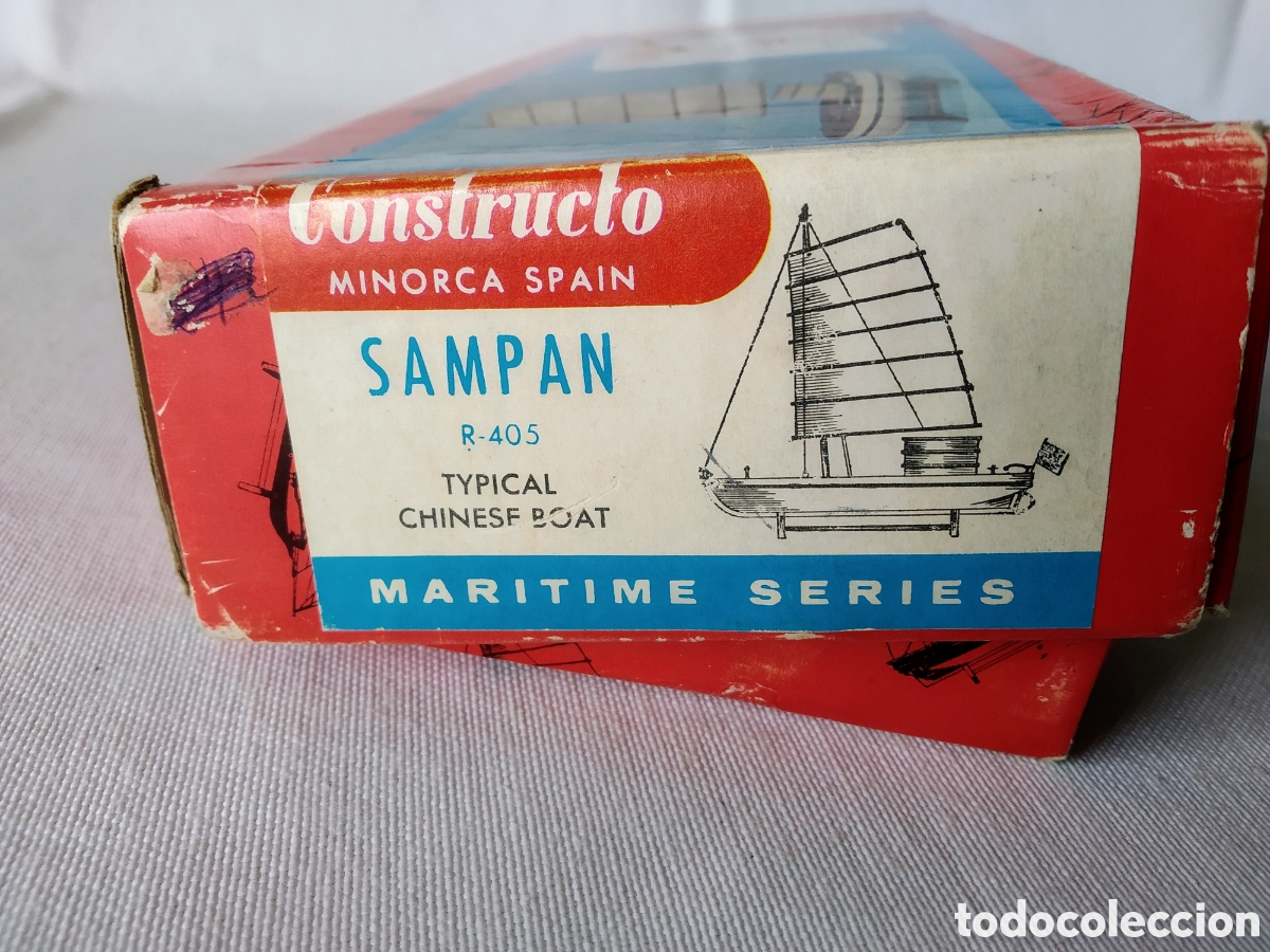 Maquetas: ANTIGUA MAQUETA DE BARCO SAMPAN DE CONSTRUCTO REF. R.405 - Foto 7