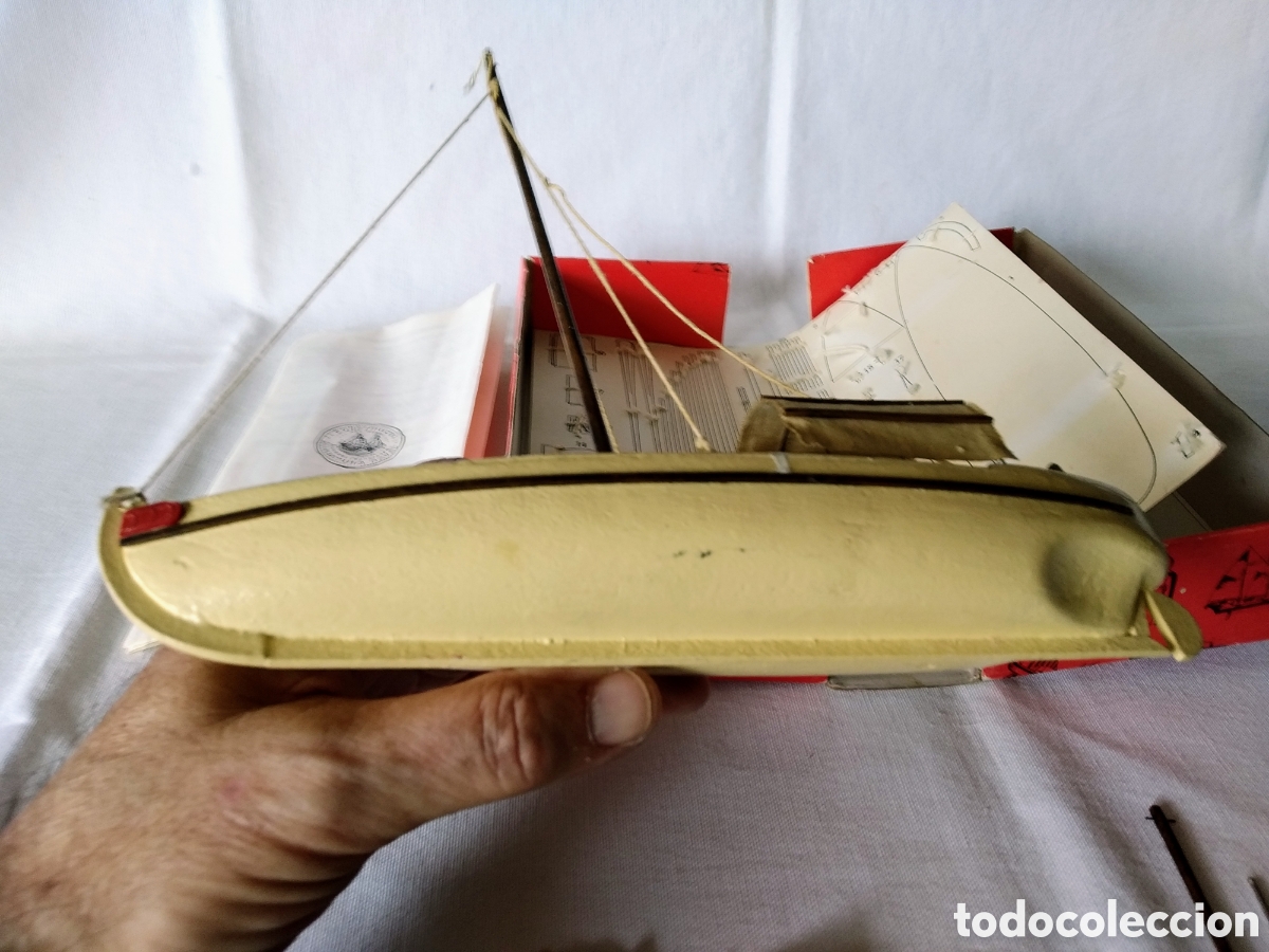 Maquetas: ANTIGUA MAQUETA DE BARCO SAMPAN DE CONSTRUCTO REF. R.405 - Foto 15