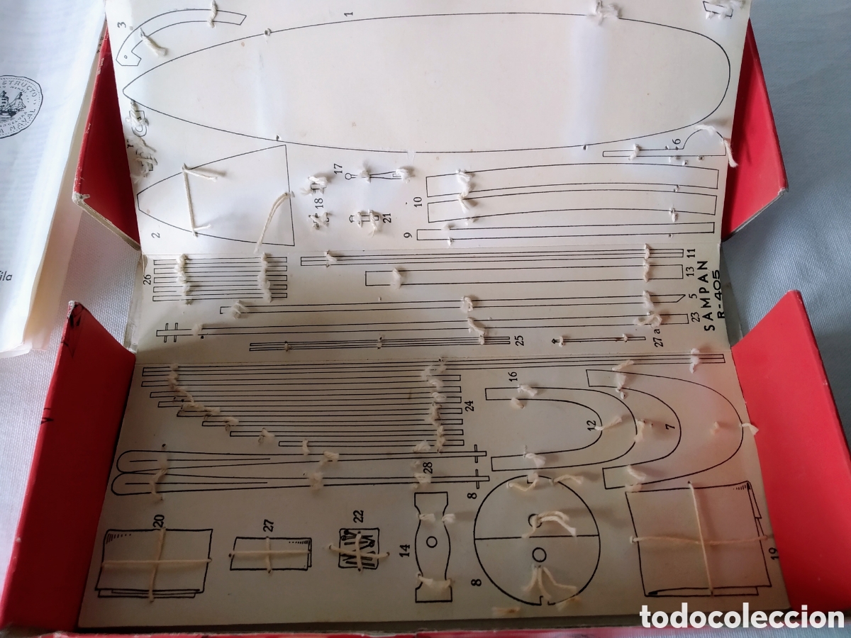 Maquetas: ANTIGUA MAQUETA DE BARCO SAMPAN DE CONSTRUCTO REF. R.405 - Foto 16