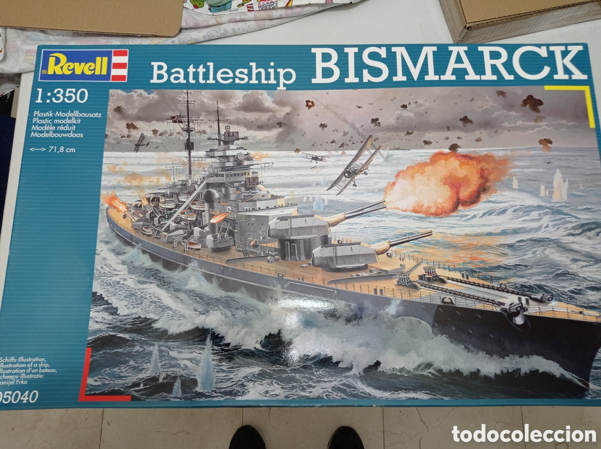 Maqueta Revell 1:350 Battleship Bismarck con 1001hobbies (Ref.5040)