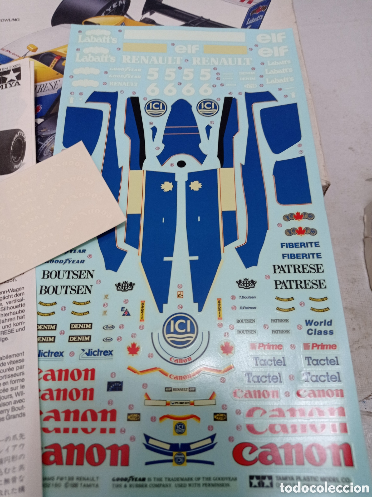Maquetas: TAMIYA - WILLIAMS FW13B RENAULT. 1/20. 20025 - Foto 3