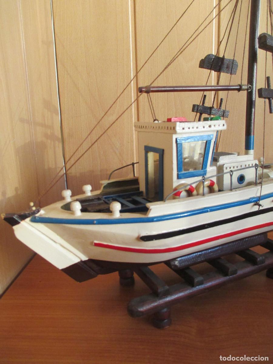 Maquetas: MAQUETA BARCO DE MADERA, SOBRE 45 CM DE LARGO - Foto 2