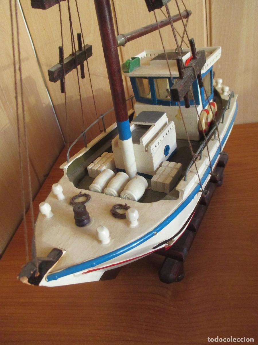 Maquetas: MAQUETA BARCO DE MADERA, SOBRE 45 CM DE LARGO - Foto 5