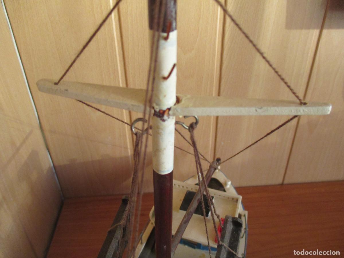 Maquetas: MAQUETA BARCO DE MADERA, SOBRE 45 CM DE LARGO - Foto 8