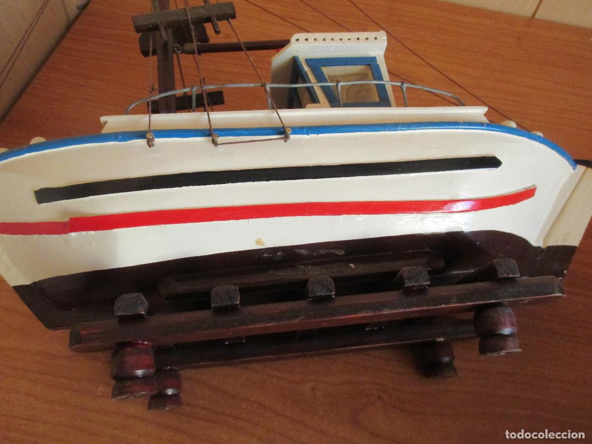 Maquetas: MAQUETA BARCO DE MADERA, SOBRE 45 CM DE LARGO - Foto 12