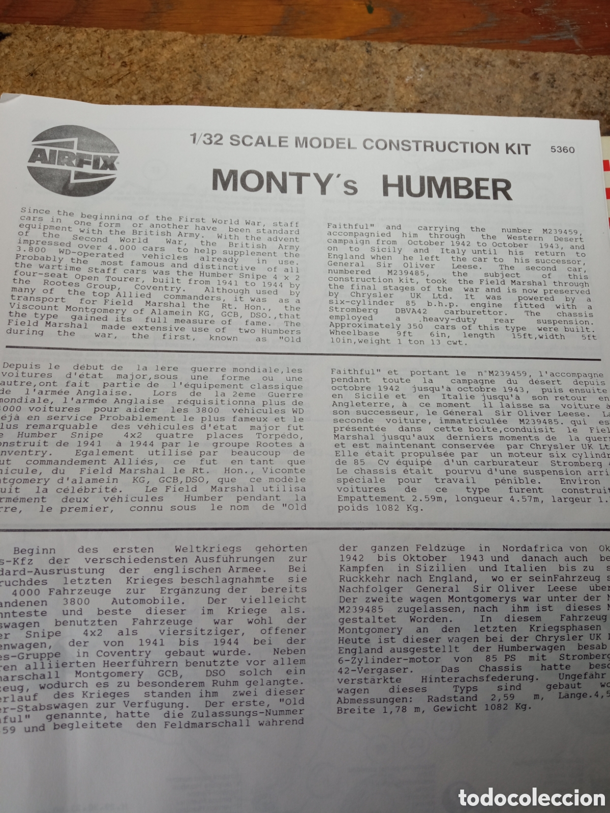 Maquetas: Montys Humber - 1/32 Airfix - Foto 2