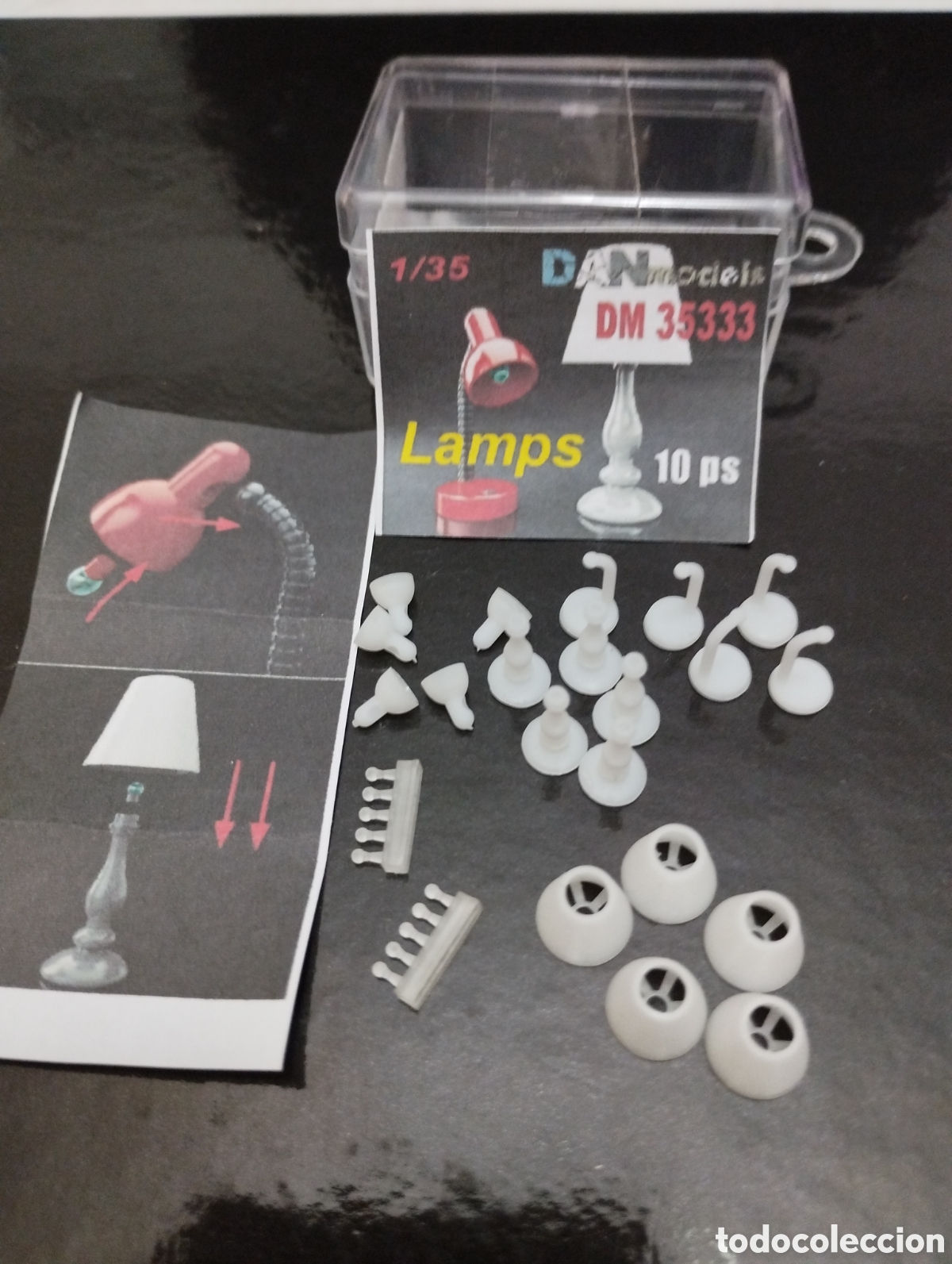 Maquetas: DAN MODELS - LAMPS 3D 10 PIEZAS. 1/35. 35333 - Foto 1