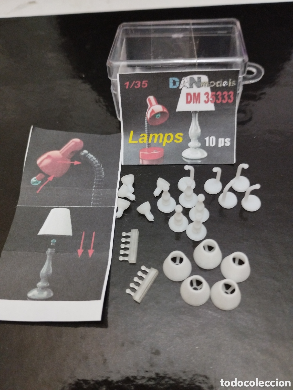 Maquetas: DAN MODELS - LAMPS 3D 10 PIEZAS. 1/35. 35333 - Foto 1