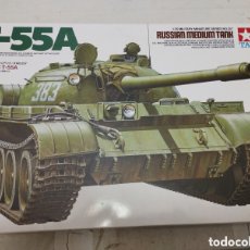 Maquetas: TAMIYA - RUSSIAN MEDIUM TANK T-55A. 1/35. 35257. Lote 400999254
