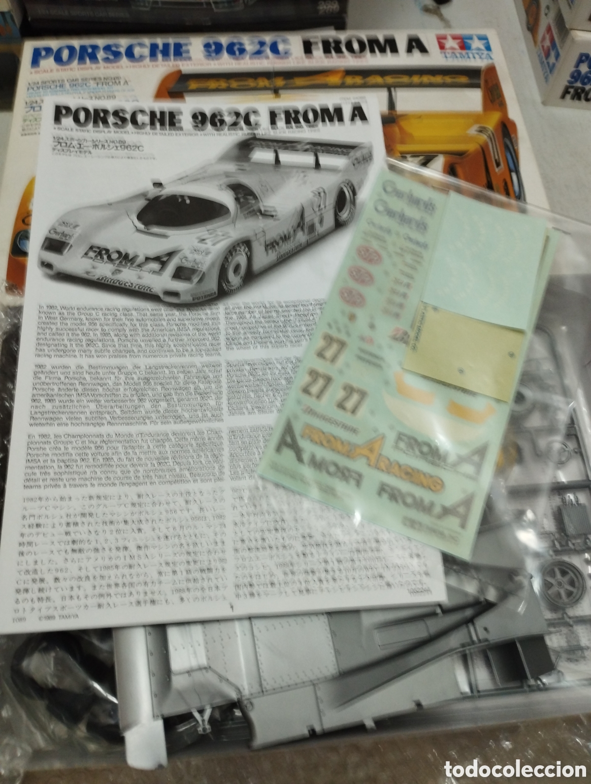 Maquetas: TAMIYA - PORSCHE 962C FROM A 1/24. 24089 - Foto 2