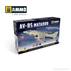 Maquetas: AMMO - 1/48 HARRIER AV-8S MATADOR - SPANISH, AMERICAN, BRITISH VERSIONS. Lote 402651639