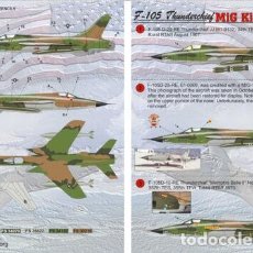 Maquetas: F - 105 THUNDERCHIEF MIG KILL PRINT SCALE 32-009 ESCALA 1/32 CALCAS. Lote 403054164