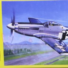 Maquetas: MAQUETA AVIÓN NORTH AMERICAN P-51 D MUSTANG, PINTURAS+PEGAMENTO+PINCEL REF. 56268, 1/72, HELLER