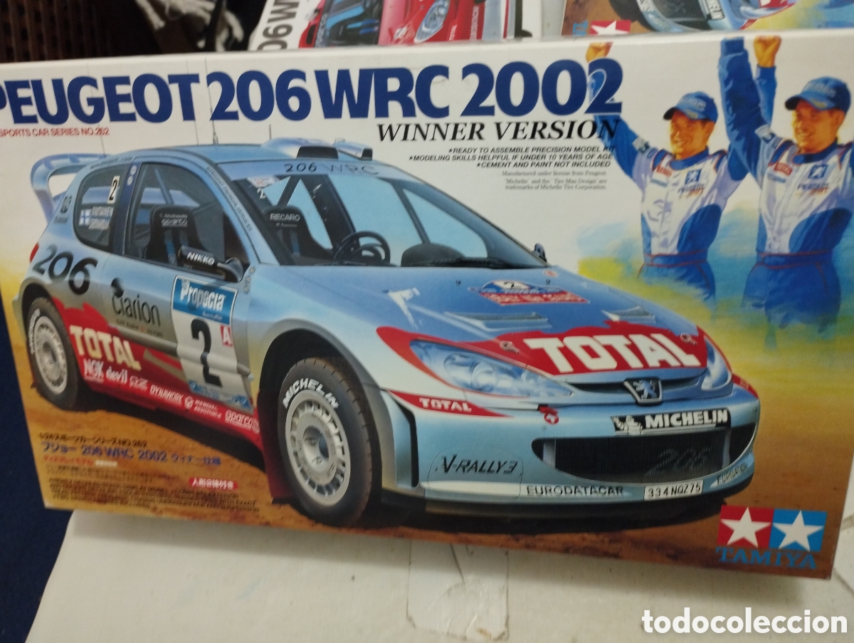 Maquetas: TAMIYA - PEUGEOT 206 WRC VERSION 2002 WINNER VERSION. 1/24. 24262 - Foto 1