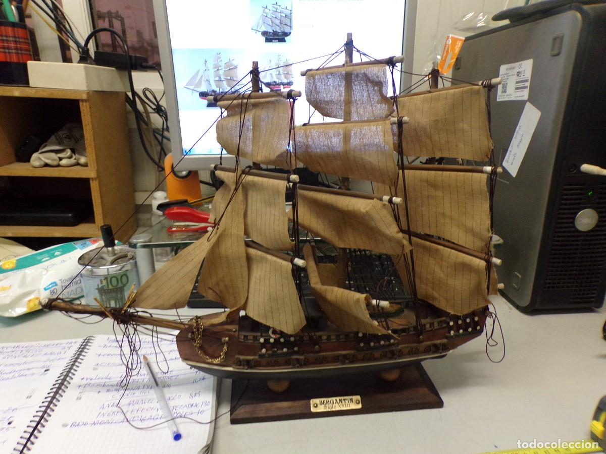 maqueta de barco antiguo. galeón español. talla - Compra venta en  todocoleccion