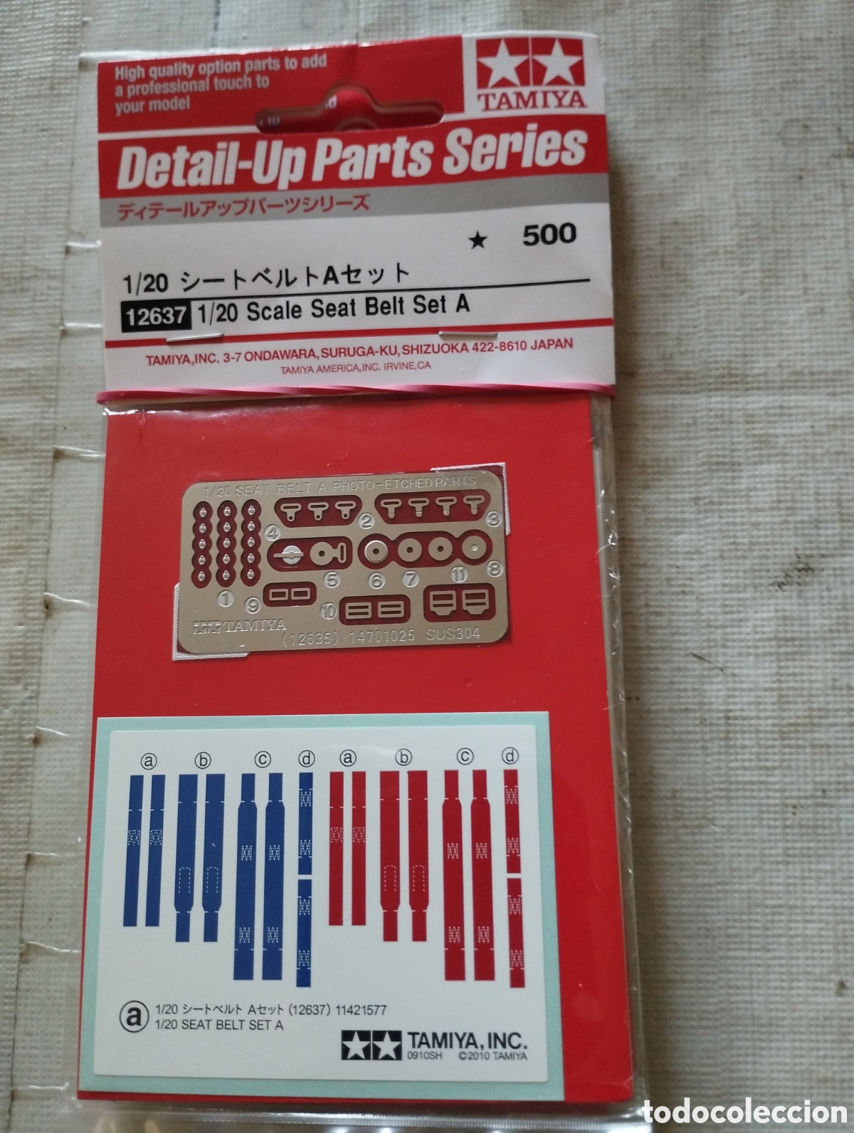 Maquetas: TAMIYA - SCALE SEAT BELT SET A. 12637 - Foto 1