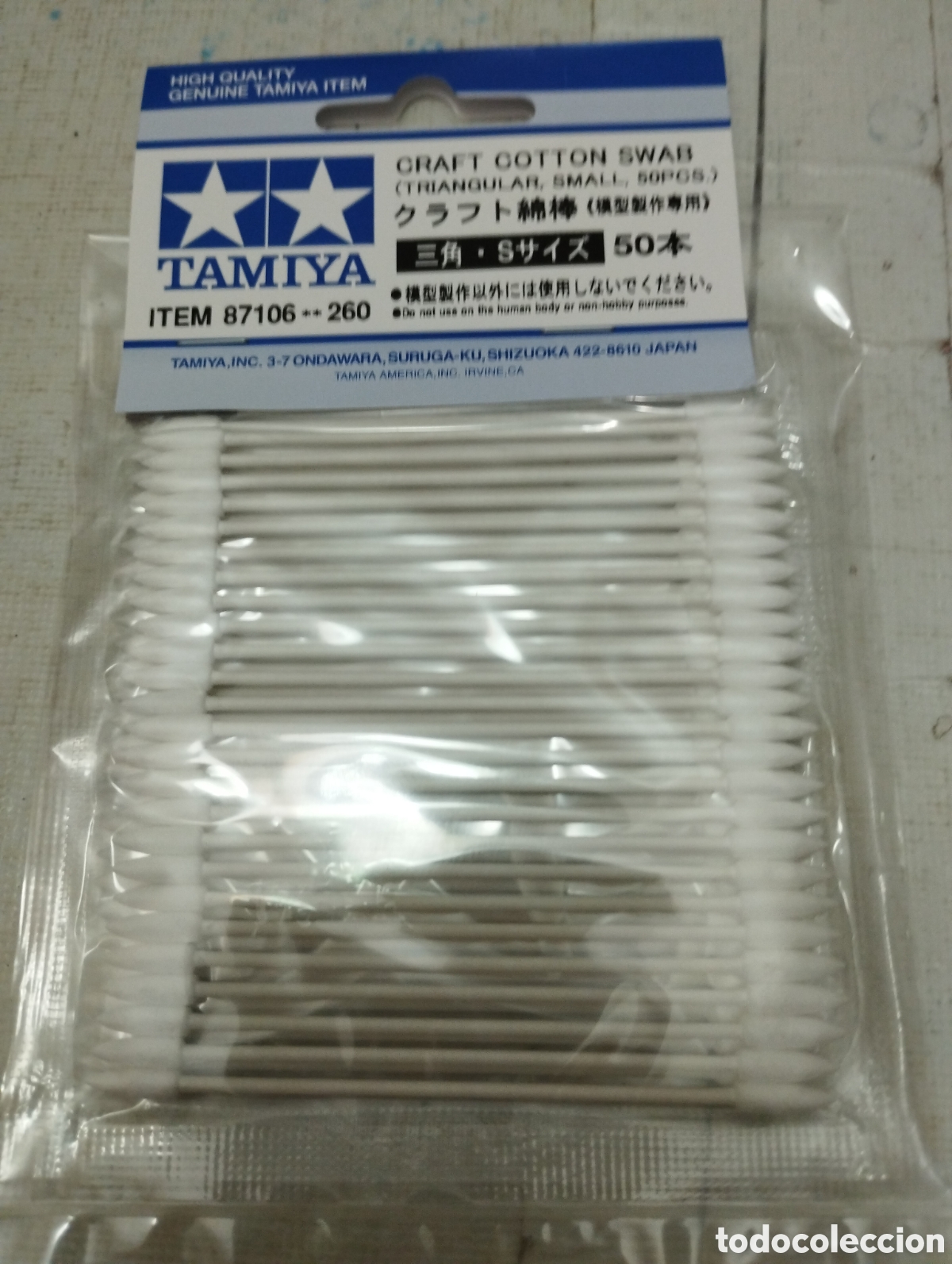 Maquetas: TAMIYA - CRAFT COTTON SWAB TRIANGULAR SMALL 50 PCS. 87106 - Foto 1