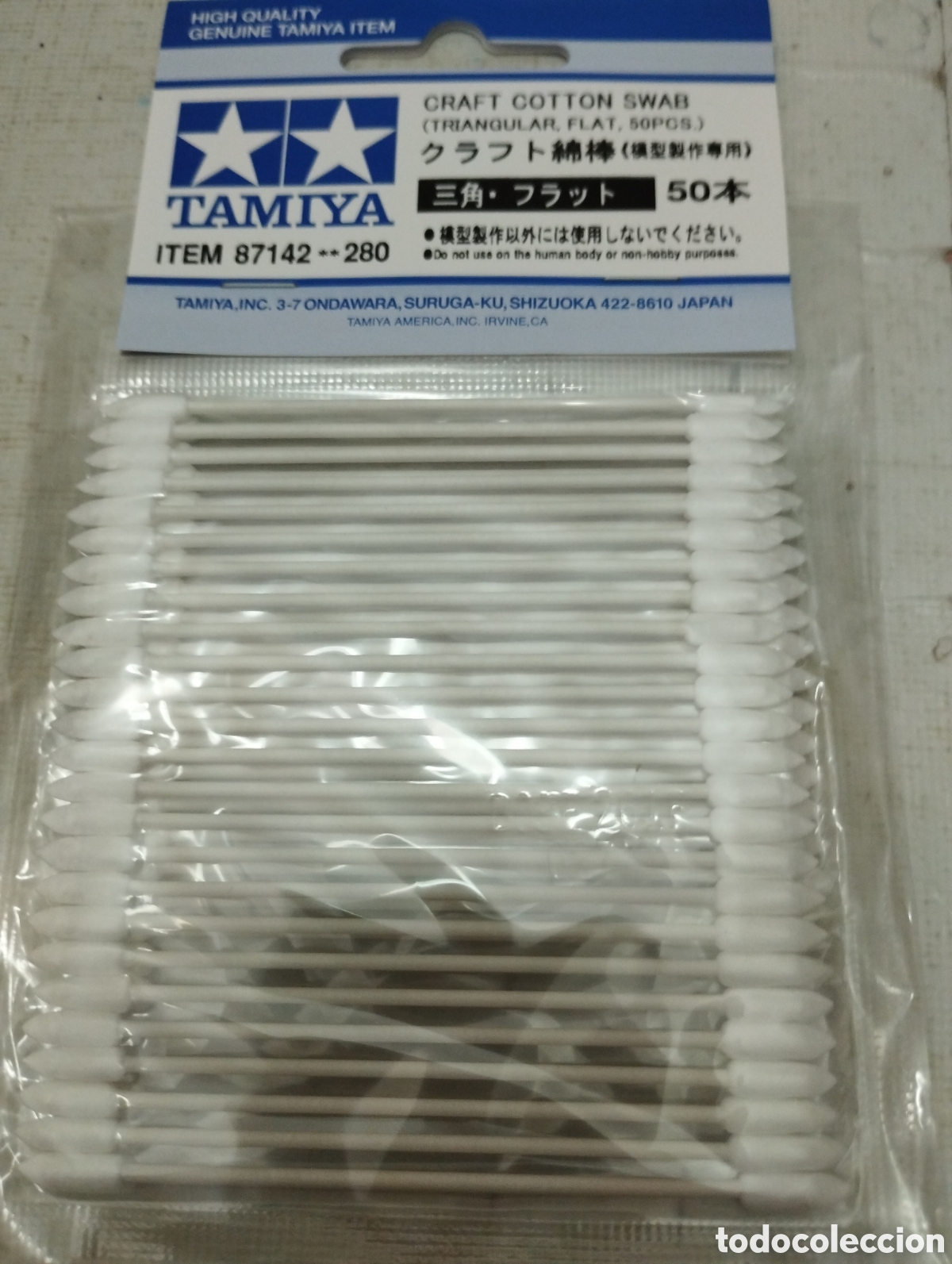 Maquetas: TAMIYA - CRAFT COTTON SWAB TRIANGULAR FLAT 50 PCS. 87142 - Foto 1