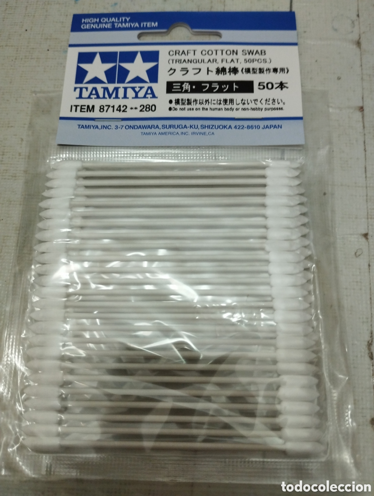 Maquetas: TAMIYA - CRAFT COTTON SWAB TRIANGULAR FLAT 50 PCS. 87142 - Foto 1