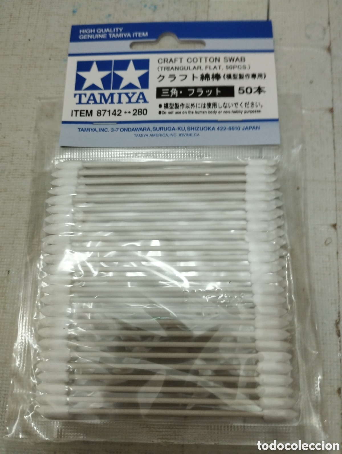 Maquetas: TAMIYA - CRAFT COTTON SWAB TRIANGULAR FLAT 50 PCS. 87142 - Foto 1
