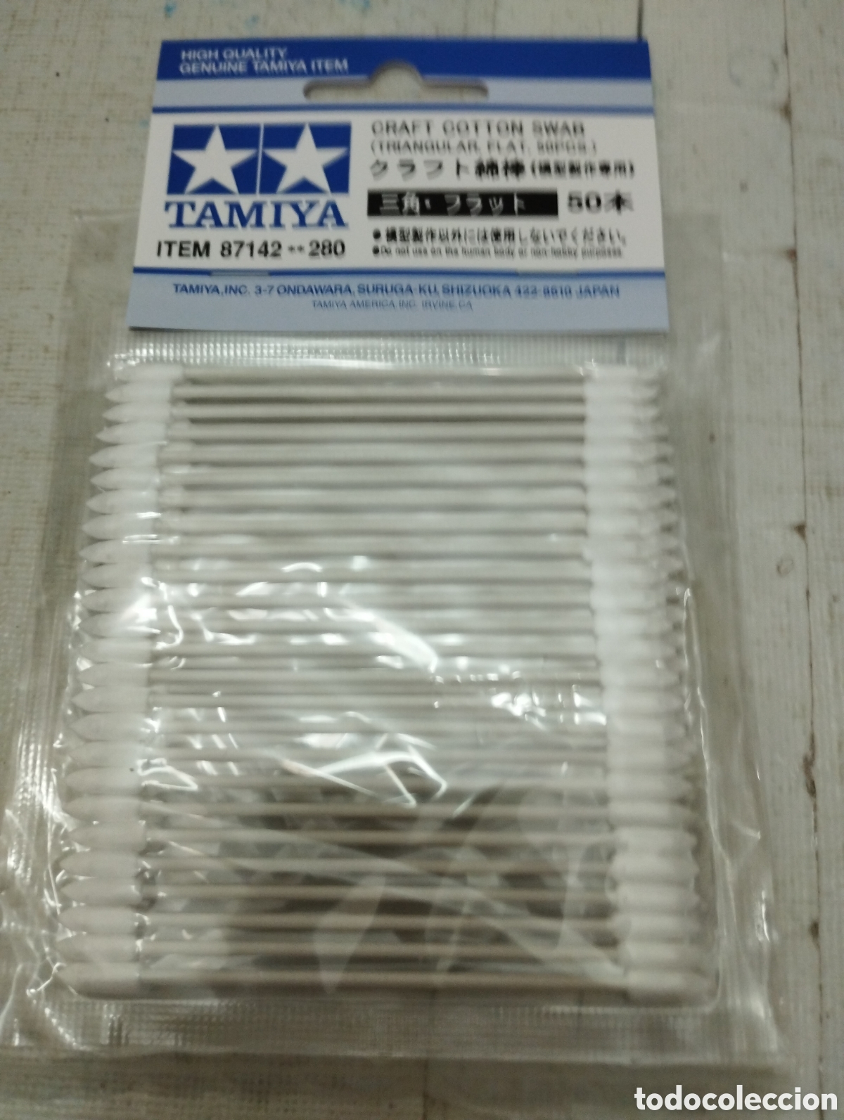 Maquetas: TAMIYA - CRAFT COTTON SWAB TRIANGULAR FLAT 50 PCS. 87142 - Foto 1