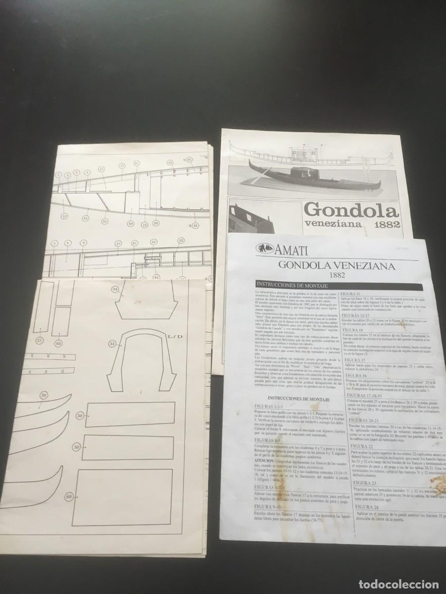 Maquetas: Planos y accesorios g&oacute;ndola Amati - Foto 2