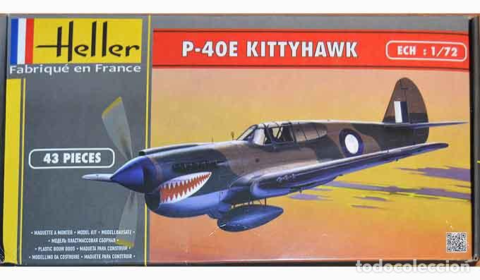 Maquetas: Maqueta del caza Curtiss P-40E Kittyhawk de HELLER a 1/72 (Re-edici&oacute;n 2018) - Foto 1