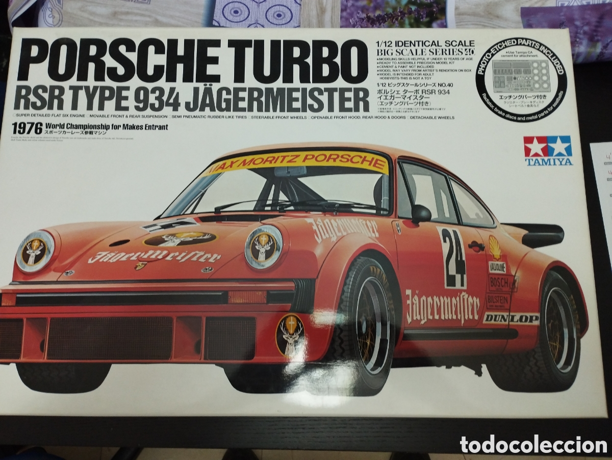 Maquette voiture : Porsche Turbo RSR Type 934 Jägermeister TAMIYA Pas Cher  