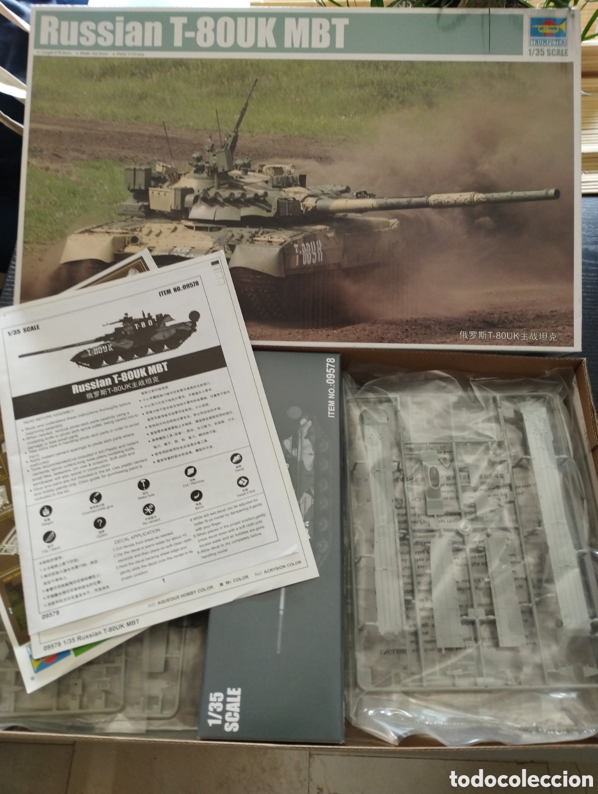 Maquetas: TRUMPETER - RUSSIAN T-80UK MBT - Foto 2