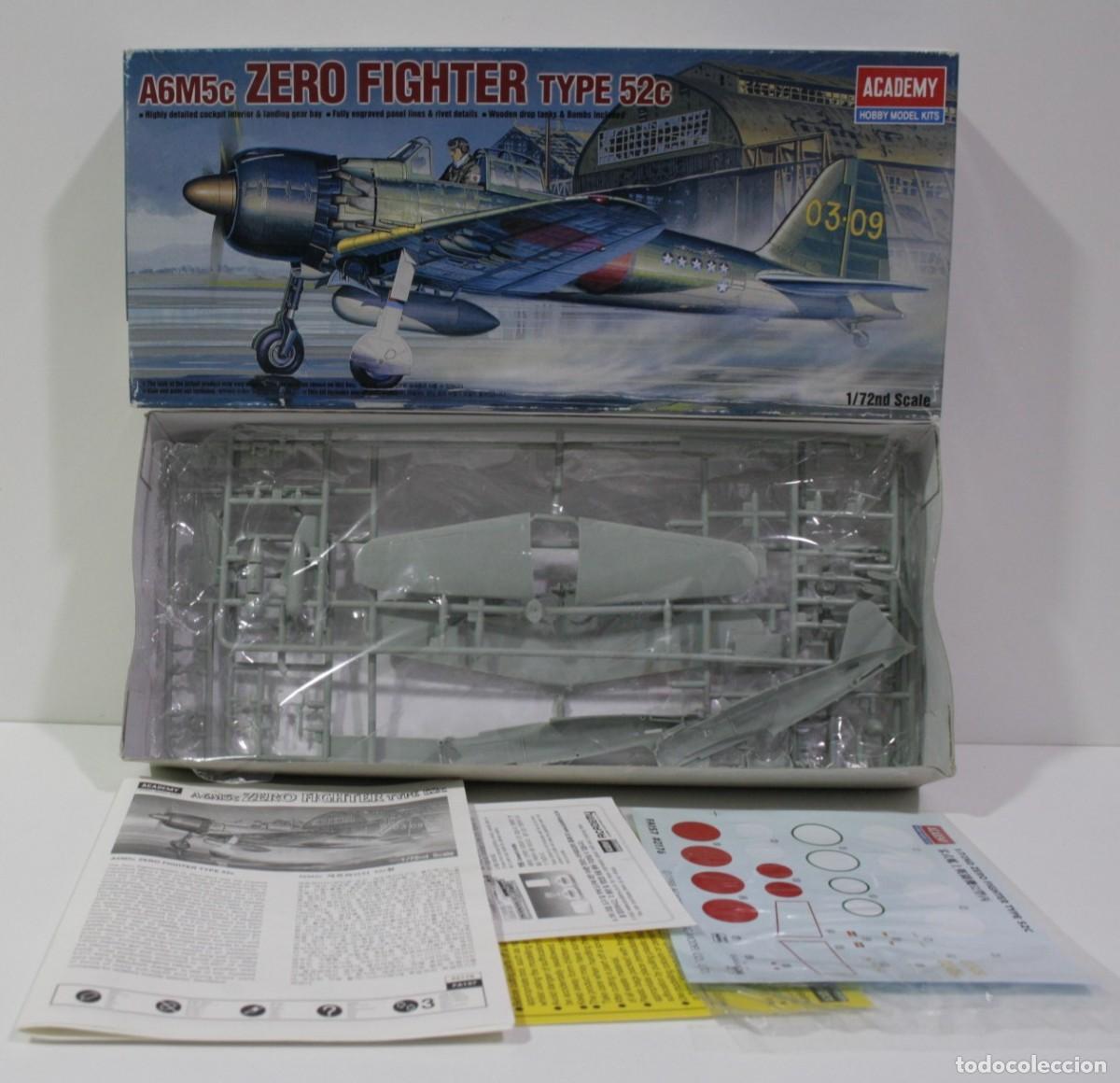 Maquetas: MAQUETA ACADEMY 2176 A6M5c ZERO TYPE 52c 1/72 - Foto 2