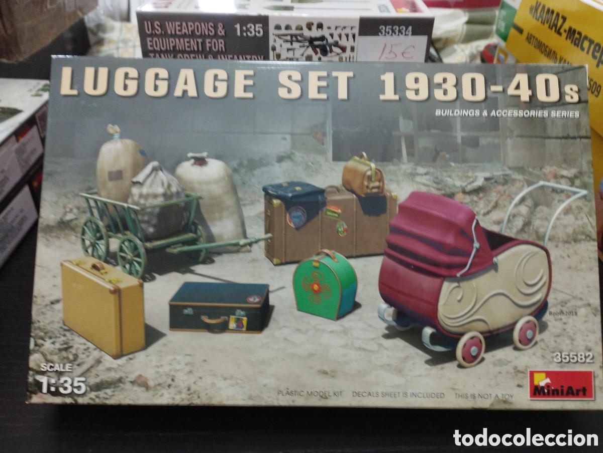 miniart - luggage set 1930-40 1/35 35582 - Compra venta en todocoleccion