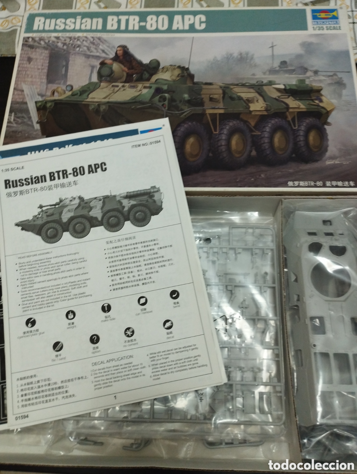 Maquetas: TRUMPETER - RUSSIAN BTR-80 APC 1/35 01594 - Foto 2