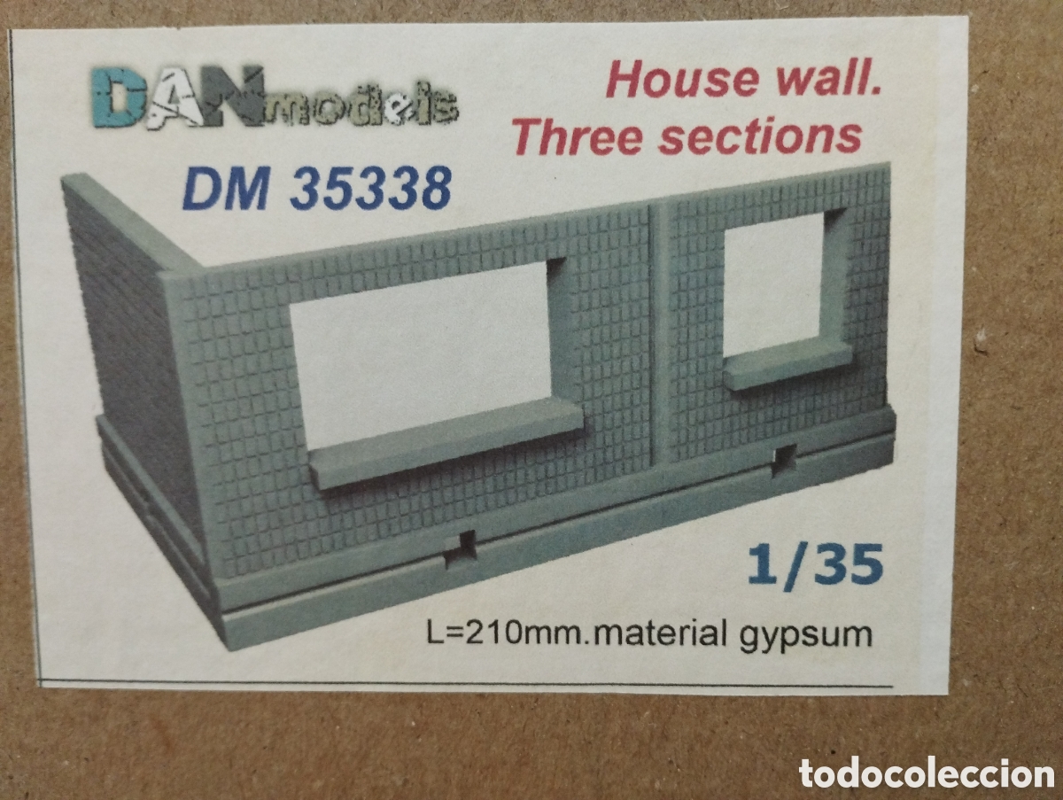 Maquetas: DAN MODELS - HOUSE WALL THREE SECTIONS 1/35 35338 - Foto 1