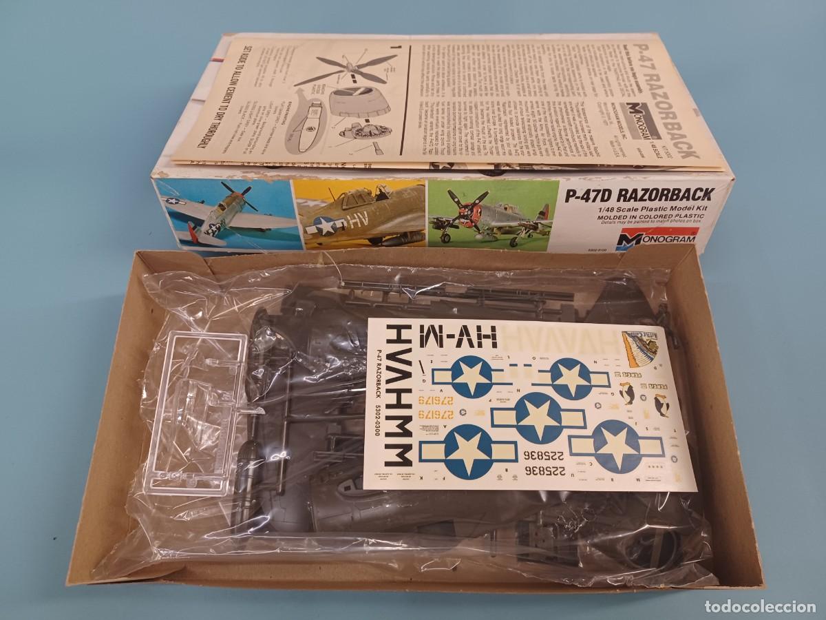 Maquetas: MONOGRAM P-47 RAZORBACK 1/48 PLASTIC KIT - Foto 2