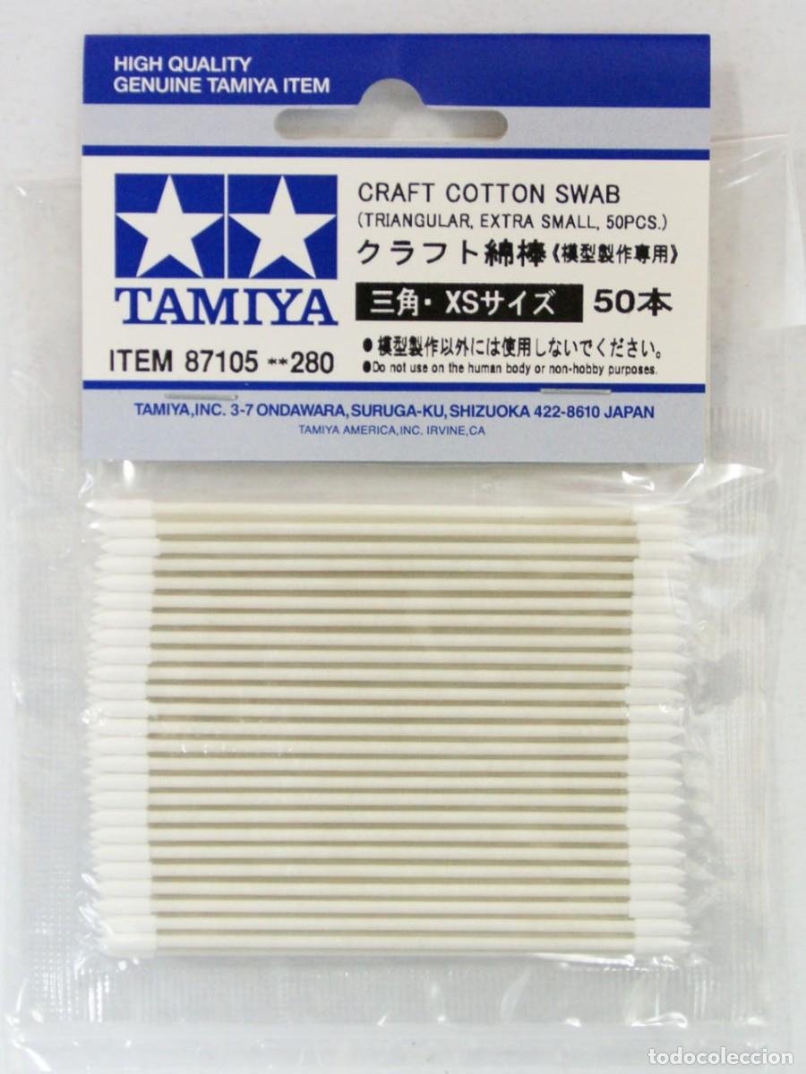 Maquetas: TAMIYA - Craft Cotton Swab, Triangular - Extra Small - 50 pcs. 87105 - Foto 1