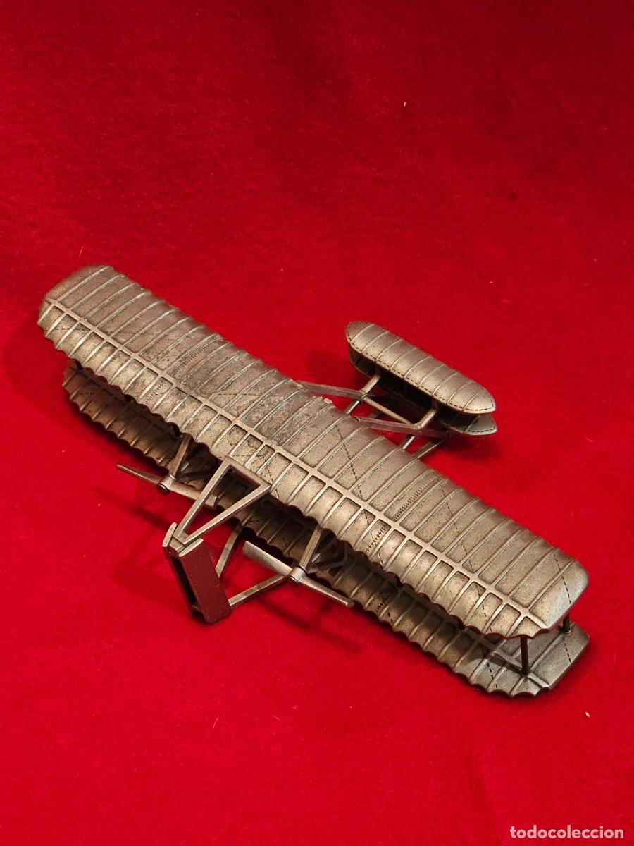 Maquetas: MODELO DE AVION : PEWTER ESCALA 1:69 WRIGHT BROTHERS FLYEE - Foto 2