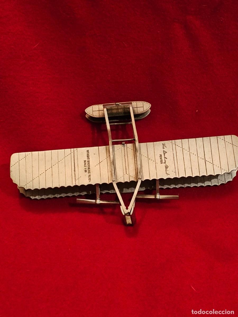Maquetas: MODELO DE AVION : PEWTER ESCALA 1:69 WRIGHT BROTHERS FLYEE - Foto 3