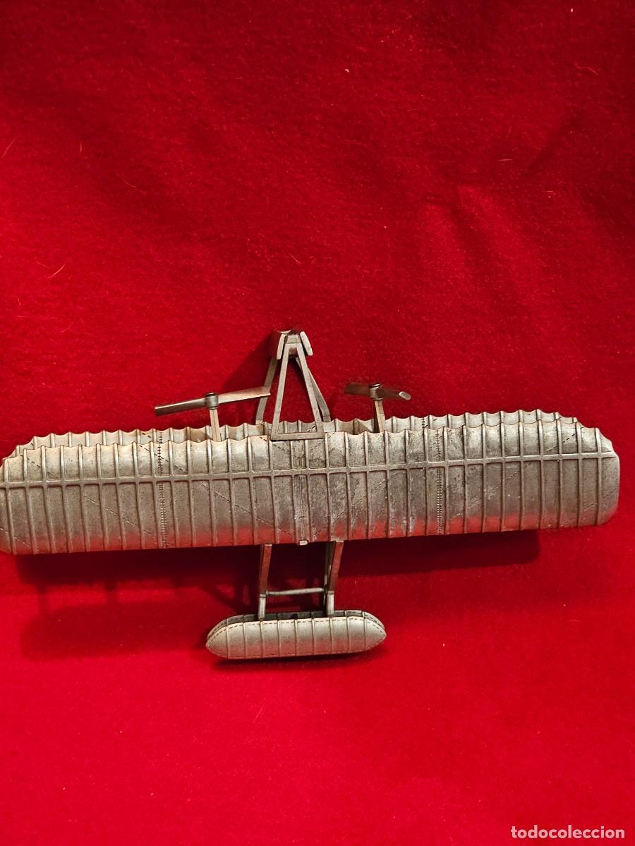 Maquetas: MODELO DE AVION : PEWTER ESCALA 1:69 WRIGHT BROTHERS FLYEE - Foto 4