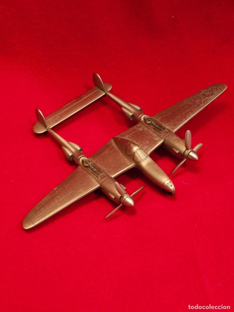 Maquetas: MODELO DE AVION : PEWTER ESCALA 1:1:89 LOCKHEED LIGHTNING - Foto 1