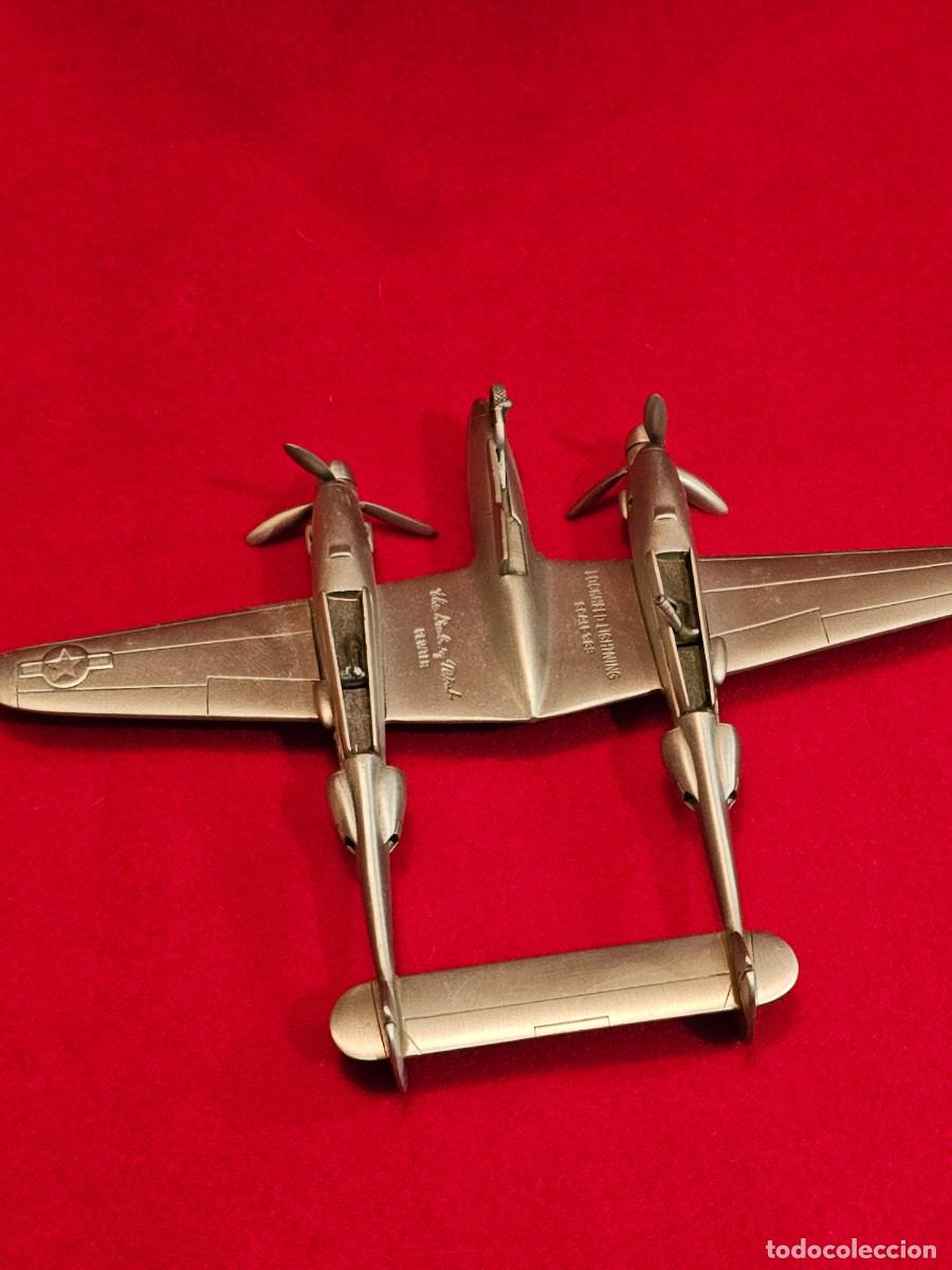 Maquetas: MODELO DE AVION : PEWTER ESCALA 1:1:89 LOCKHEED LIGHTNING - Foto 3